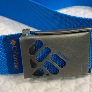 COLUMBIA COBALT BLUE BELT SIZE about 32